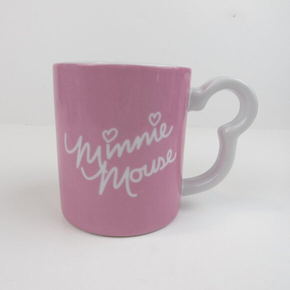 Disney Minnie Mouse Mug 3D Pink Monogram International 11 oz - Picture 7 of 11